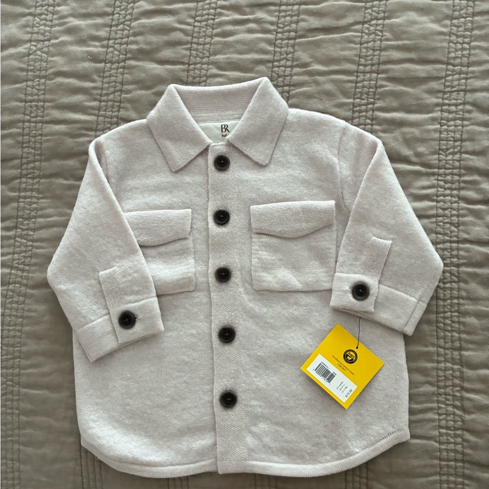 Banana Republic Kids Wool Button-Down Shirt.  NWT